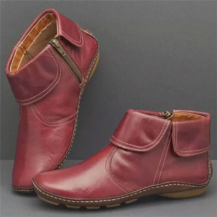Active Women’s Leather Boots - red / 2