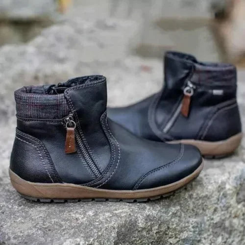 Adjustable Comfort Ankle Boots for Women - Black / 2