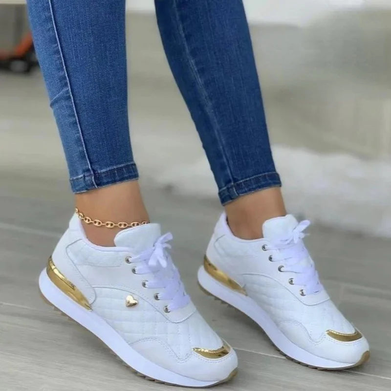 Breathable Lightweight Womens Sneakers - white / 3