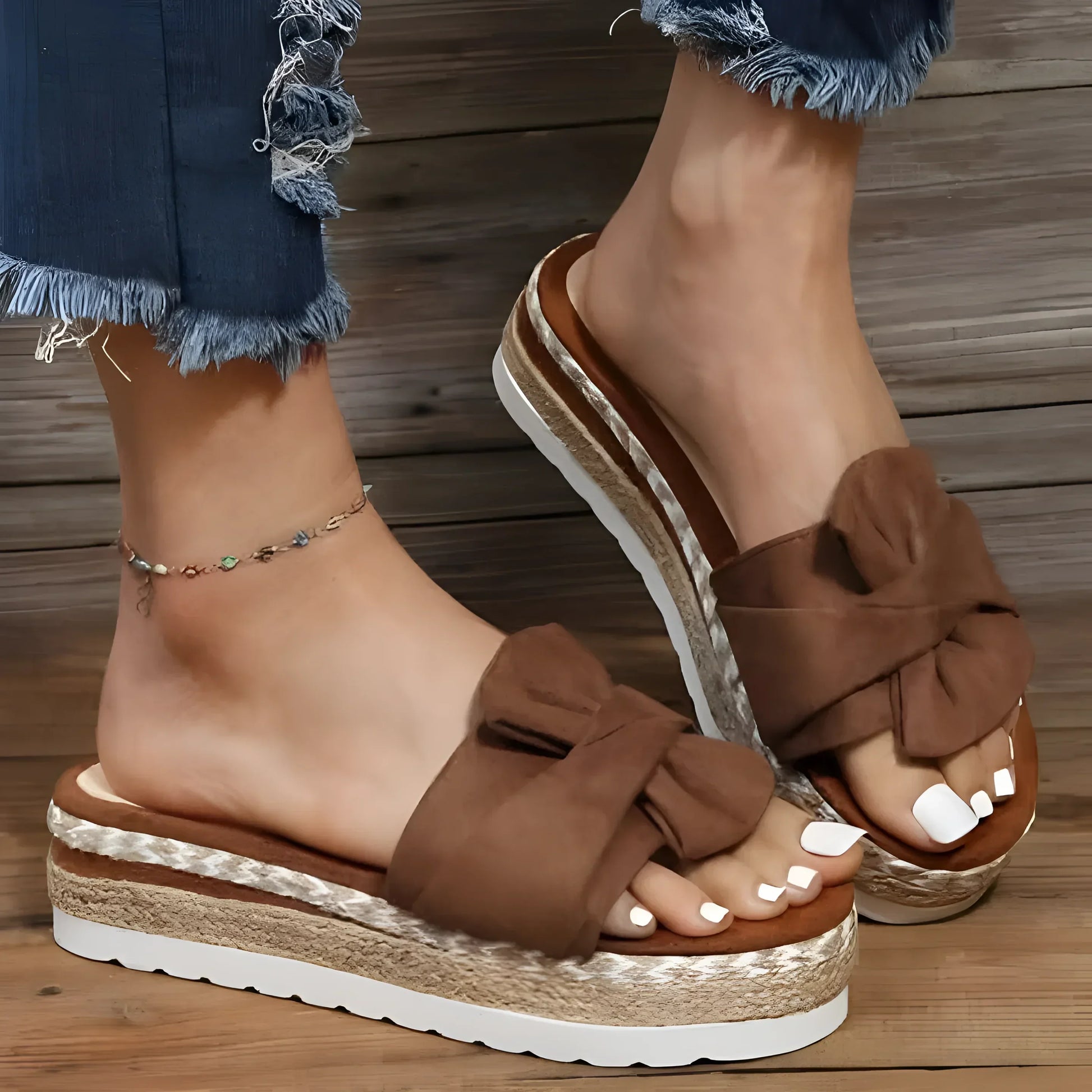 Everyday Comfort Sandals - Brown / 2