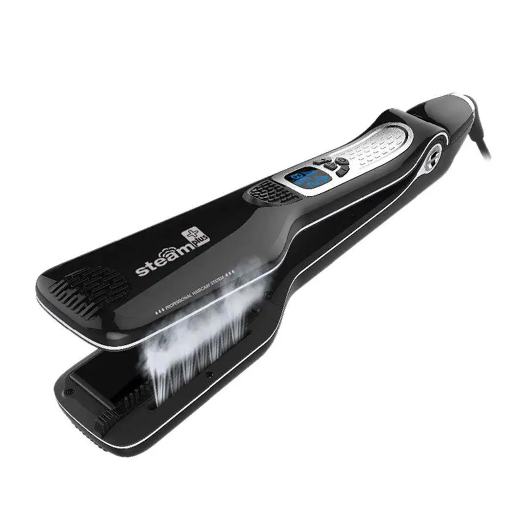 Titanium Steam Hair Straightener - Black