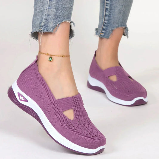 Womens Active Comfort Shoes - PURPLE / 2