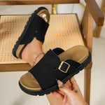 Womens Adjustable Cork Sandals - Vignette | Findsley