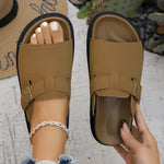 Womens Adjustable Cork Sandals - Vignette | Findsley