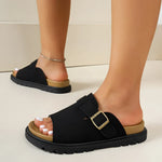 Womens Adjustable Cork Sandals - Vignette | Findsley