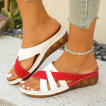 Womens Casual Leather Sandals - Vignette | Findsley