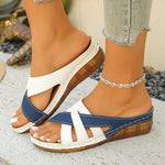 Womens Casual Leather Sandals - Vignette | Findsley