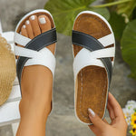 Womens Casual Leather Sandals - Vignette | Findsley