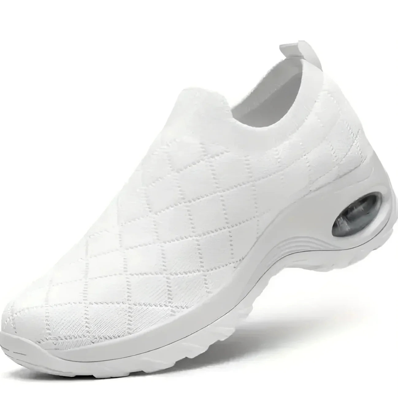 Womens Comfortable Casual Sneakers - White / 2