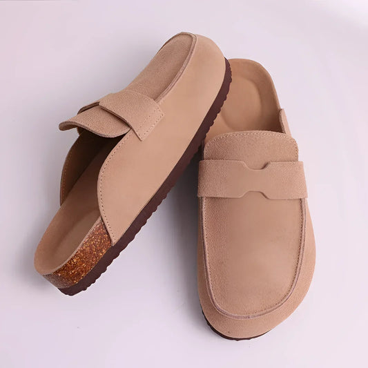 Womens Cork Mules Summer Shoes