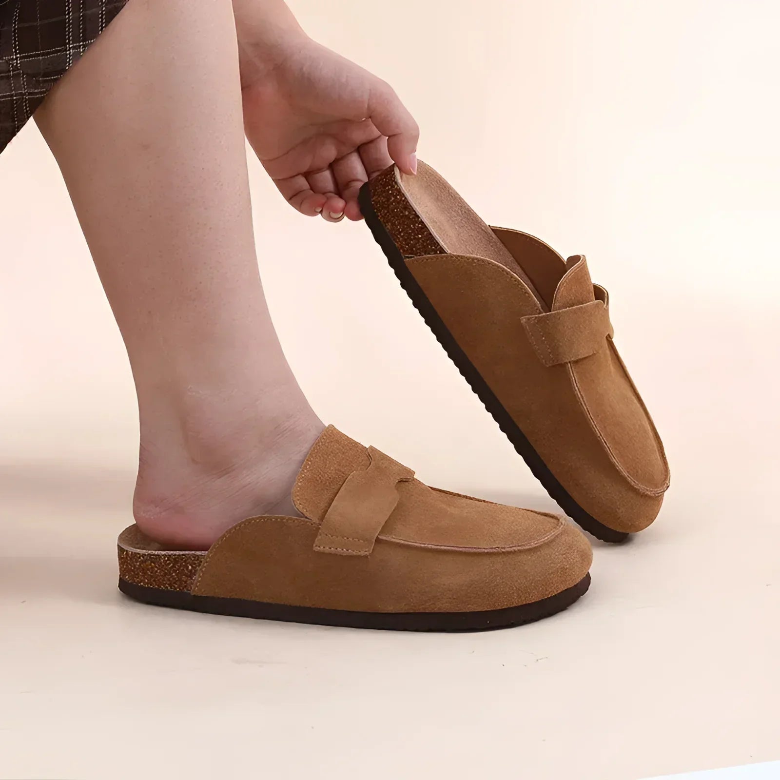 Womens Cork Mules Summer Shoes