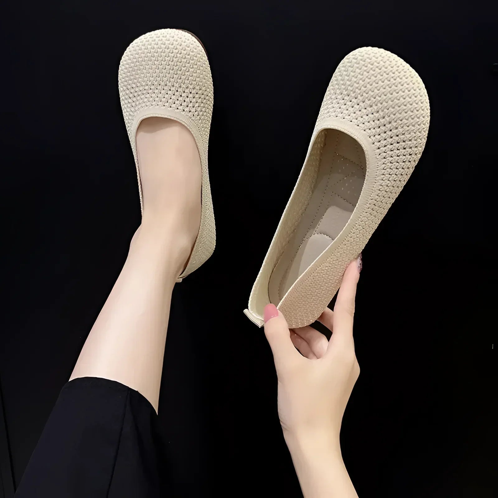 Womens Everyday Comfort Sneakers - beige / 2