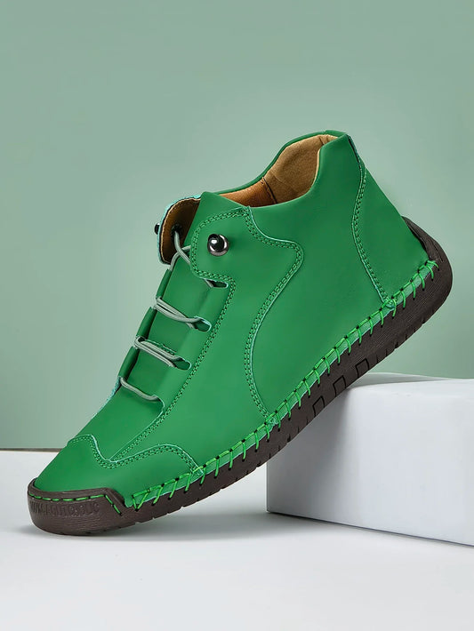 Womens Everyday Leather Sneakers - Green / 3