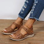 Womens Flat Heel Everyday Sandals - Vignette | Findsley