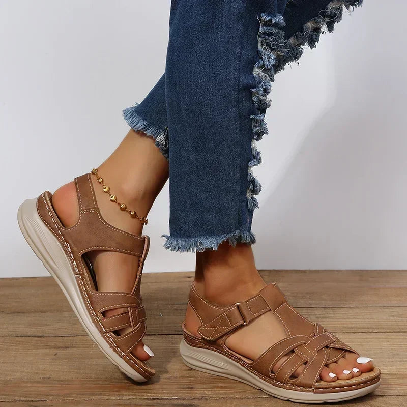 Womens Flat Heel Everyday Sandals