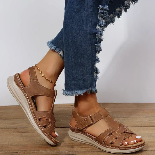 Womens Flat Heel Everyday Sandals