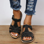Womens Flat Heel Everyday Sandals - Vignette | Findsley