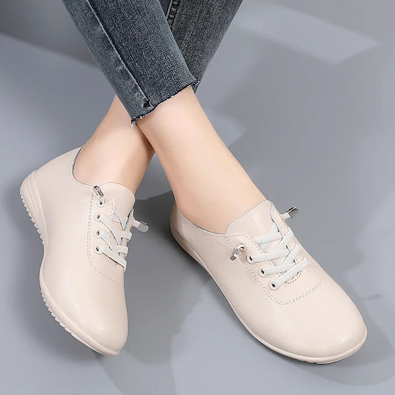 Womens Leather Comfort Shoes