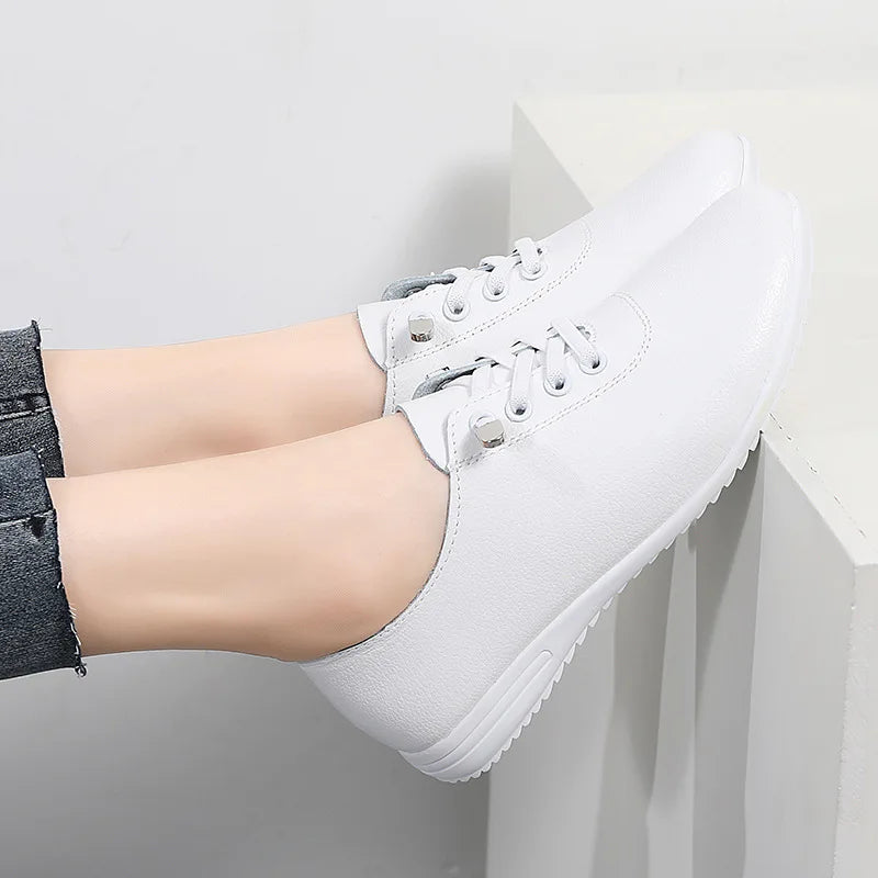 Womens Leather Comfort Shoes