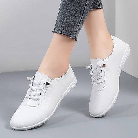 Womens Leather Comfort Shoes