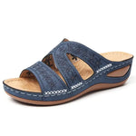 Womens Leather Summer Sandals - Vignette | Findsley
