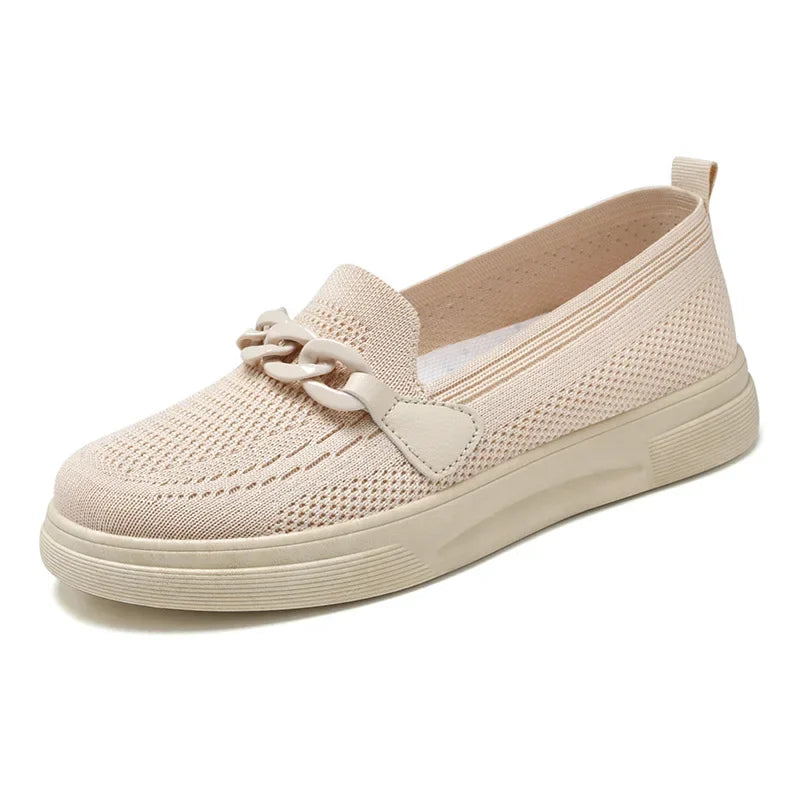 Womens Slip On Everyday Sneakers - Khaki / 3